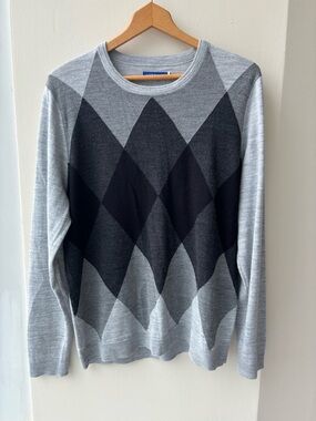 Apt. 9 Merino Wool Blend Argyle Crewneck Sweater